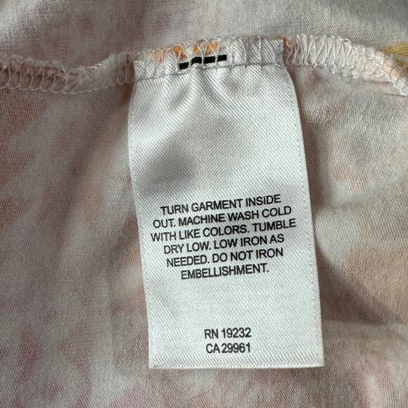 Alfred Dunner 1X-Large Top Geometric V-Neck Embellished Cap Sleeve Slits Stretch - Picture 7 of 7